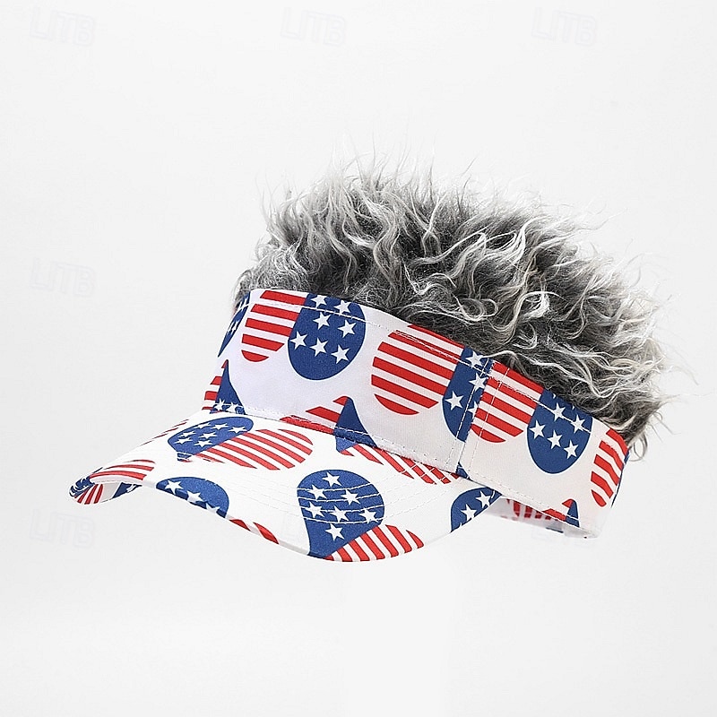 Casquette à visière Drapeau Américain Étoiles et rayures Rétro Vintage Drôle Patriotique 1776-2026 pour Unisexe Adulte Impression 3D  pour Jour de l'Indépendance / 4 Juillet 4 Juillet Extérieur de 2026 ? $20.99 –P15
