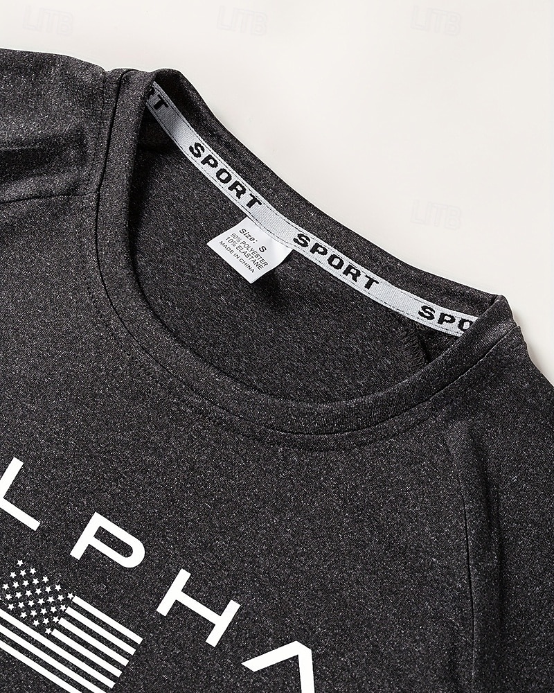 Homme 250e anniversaire de l'Amérique Jour de l'Indépendance Lettre T-shirt de course T-shirt de compression Printemps Automne manche longue Séchage Rapide Compression Évacuation de l'Humidité de 2026 ? $22.99 –P4