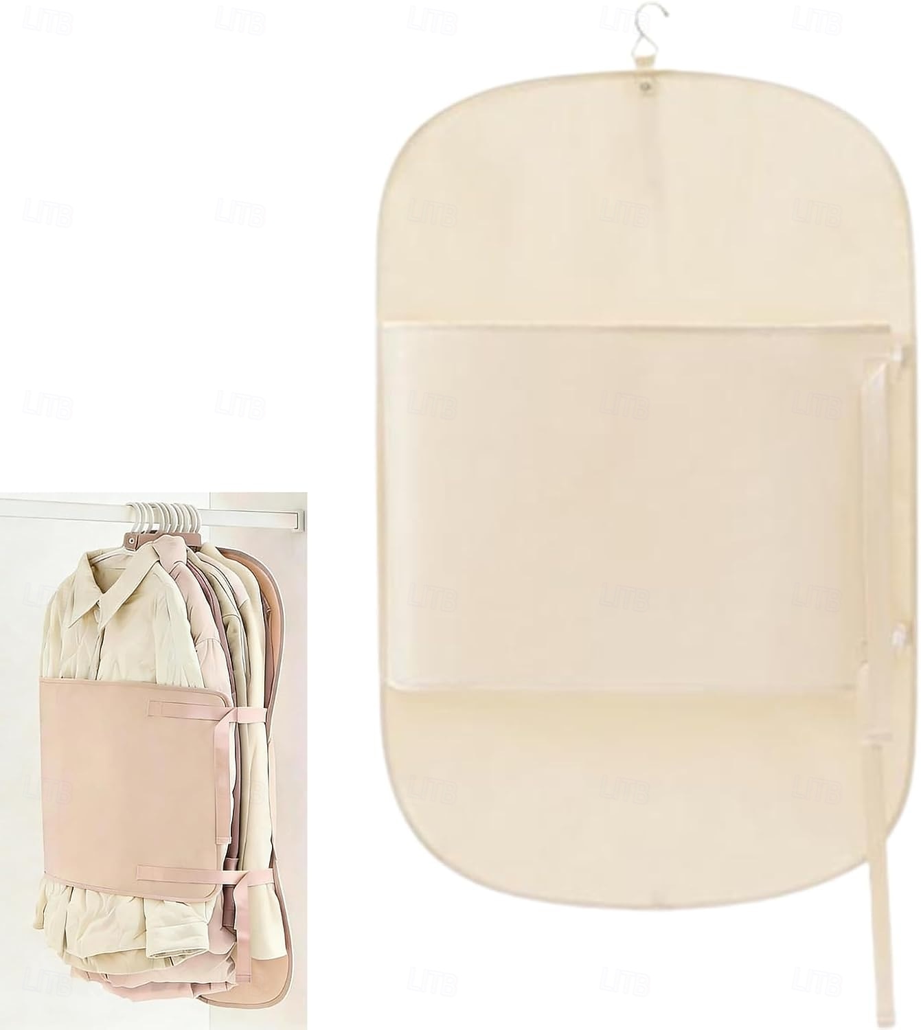 Organisateur de placard polyvalent en panneau de fibres, sac de rangement en panneau de fibres, cintres gain de place pour manteaux, costumes et doudounes de 2026 ? $10.99 –P10