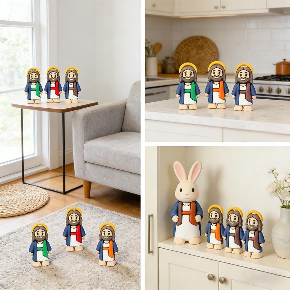 50 kpl pieniä Jeesus-hahmoja, mini-Jeesus-hahmoja irtotavarana pääsiäismunien täyttämiseen, vauva-Jeesus-hahmo, miniatyyrihahmot, pääsiäisjeesus piilosta leikkimiseen, uskonnolliset juhlalahjat 2026 - $20.99 –P4