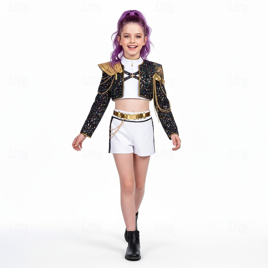 مستوحى من الكيبوب مستوحى من المعبود الكوري محبوب الجماهير نجم البوب كوستيوم أزياء فنتازيا المعبود الافتراضي for للفتيات للأطفال عيد الرعب مهرجان أداء كوميك كون معرض الأنمي 2026 - $118.99 –P1