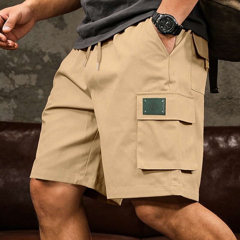 Ανδρικά Φορέματα φορτίου Σορτς φορτίου Σορτσάκια Casual σορτς Τσέπη Ελαστική μέση Σκέτο Πάνω από το Γόνατο Causal ΕΞΩΤΕΡΙΚΟΥ ΧΩΡΟΥ Streetwear Μοντέρνα Κομψό στυλ street Μαύρο Λευκό Μικροελαστικό 2026 - $22.99 –P3