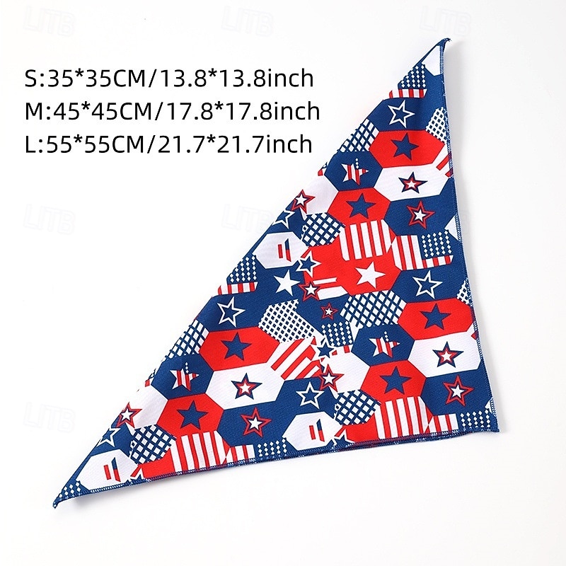 3 delar husdjursoutfit för den 4 juli-dagen, inklusive husdjursmössa, paljettfluga och halsduk, justerbart pannband för kattunge, valp, små hundar, katter, tillbehör till husdjursskötsel för 2026 - $18.99 –P11