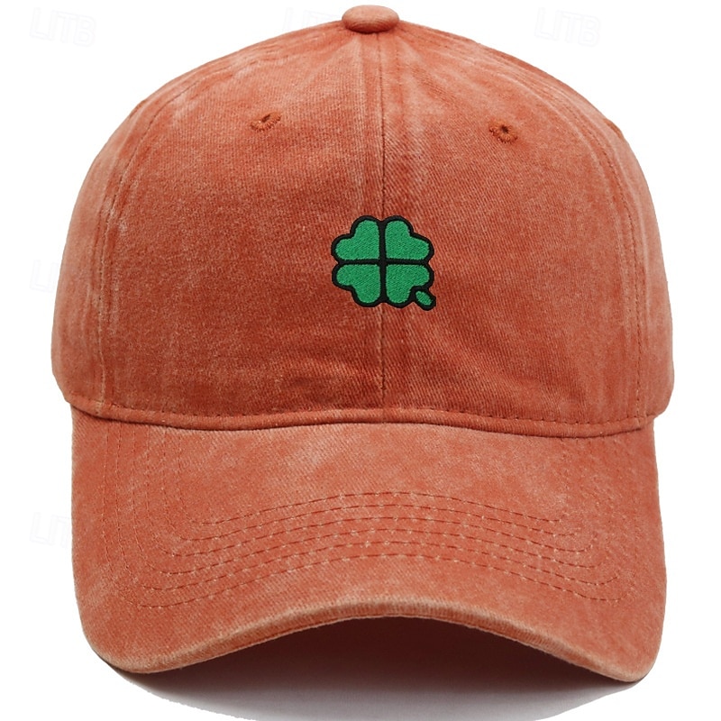 Unisex Cappellino da Baseball Blu chiaro Esercito verde Cotone Ricamato Protezione UV Clover Casual Quotidiano Casual Festa di San Patrizio Casuale Quotidiano San Patrizio Tinta unica Quadrifoglio del 2026 a $9.49 –P12