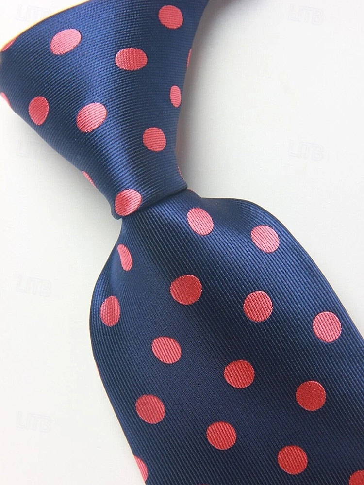 Men's Polyester Polka Dot Necktie, Multi-Color Classic Dot Pattern Tie, Elegant Slim Style for Groomsmen, Weddings, Formal Dinners, Banquets & Business Events 2026 - $11.99 –P10