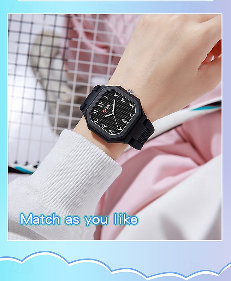 Мужчины Кварцевые Крупный циферблат Мода Наручные часы Светящийся Дайвинг Календарь Силикагель Часы 2026 - $27.99 –P10