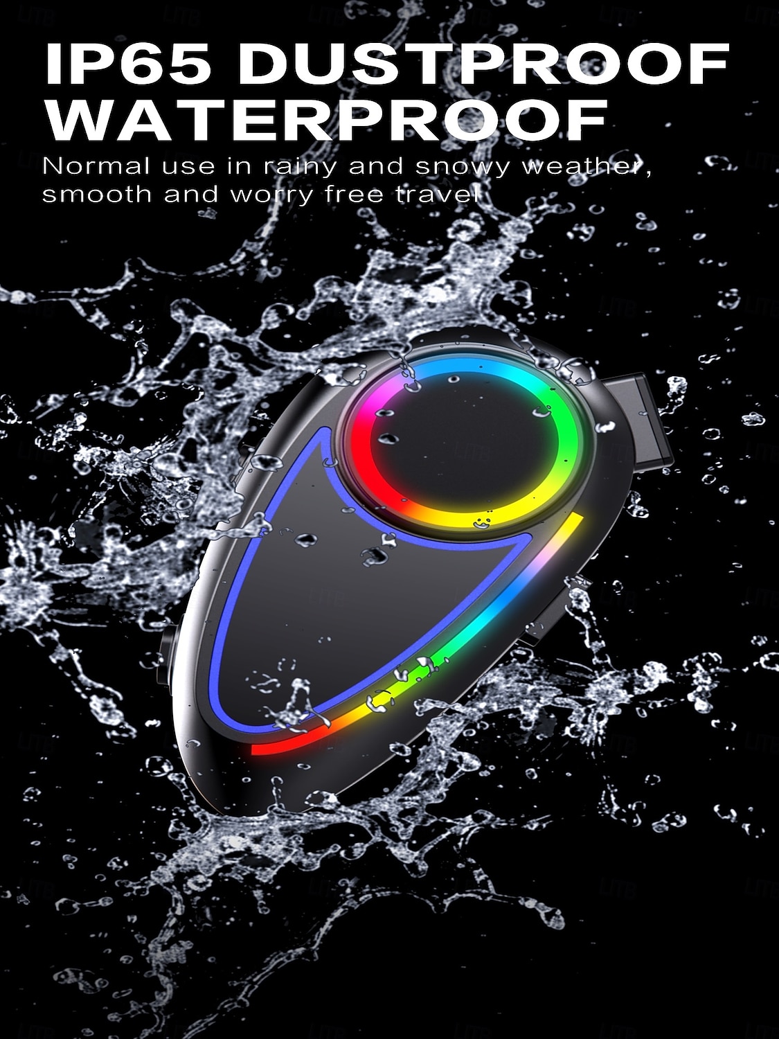 K17 Helmet Bluetooth Earphones Cycling Super Bass Colorful Atmosphere Light Capacitive Microphone Intelligent Voice Assistant 2026 - $28.99 –P7