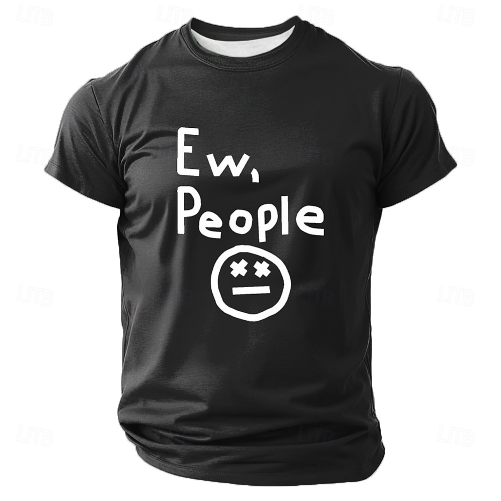 Herren Lustiger Slang T Shirt Kurzarm T-Shirt 3D-Druck Rundhalsausschnitt Hemd Mode Täglich Täglich Straße Blau Schwarz Rote Sommer Frühling Bekleidung S M L XL XXL XXXL 2026 - $21.99 –P4