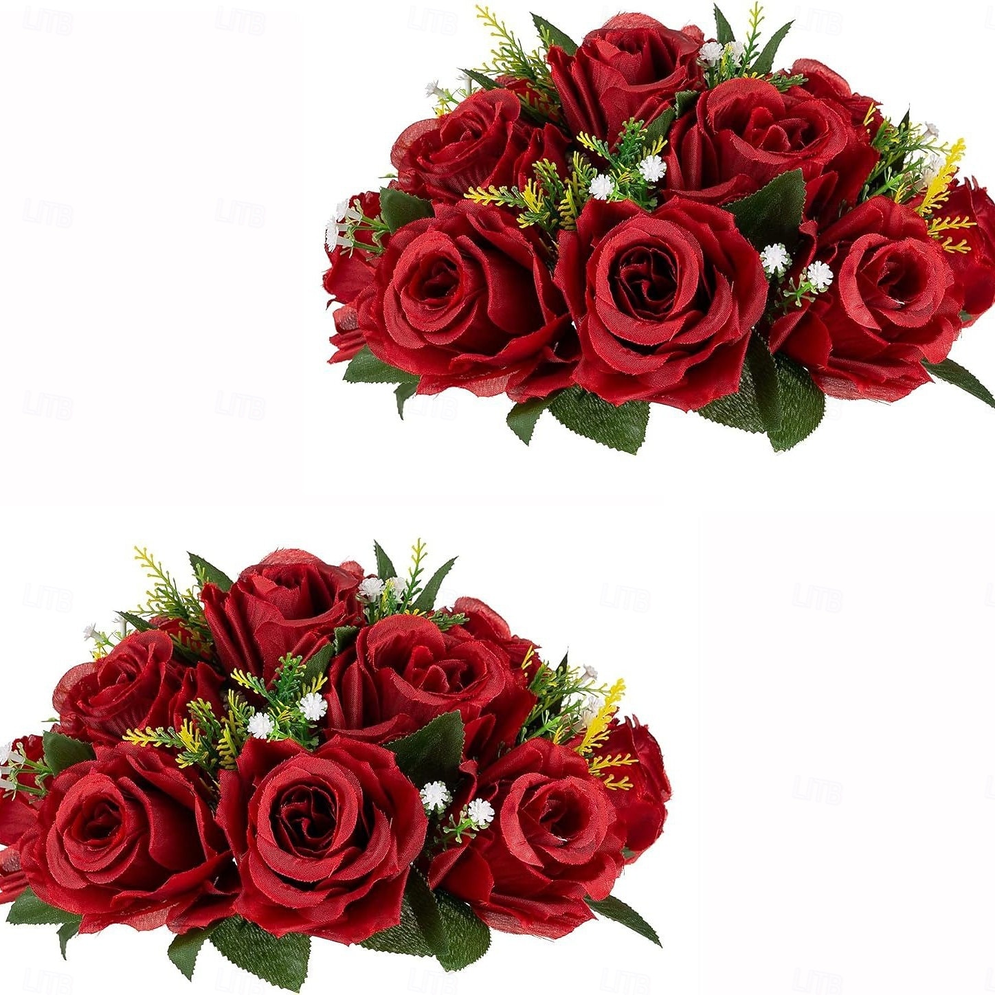 Kunstmatige trouwrozenbal, halfronde, levensechte neprozen voor bruiloft, verloving, thuis, feest, Valentijnsdag, Moederdag &seizoensdecoraties 2026 - $20.99 –P20