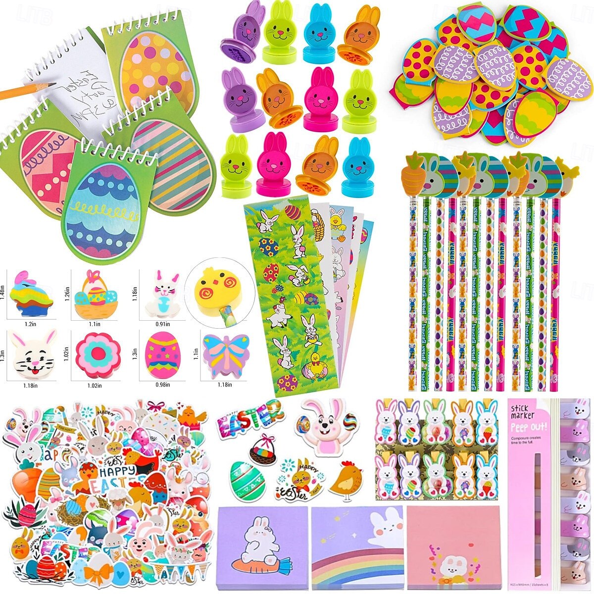 Easter Egg Toy Assortment for Kids, Large Easter Party Favor Set with Plastic Eggs, Mini Toys, Stickers & Fillers, Easter Basket Stuffers, Egg Hunt Prizes & Classroom Rewards 2026 - $25.99 –P2