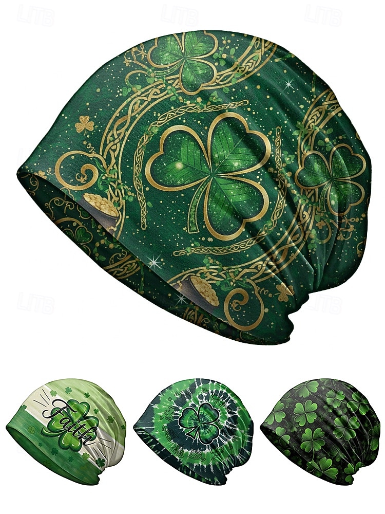 Scaldacollo da donna per San Patrizio: molteplici fantasie, materiale stampato in poliestere, versatile da usare come scaldacollo o come protezione per il viso, perfetto per le celebrazioni festive del 2026 a $11.99 –P6