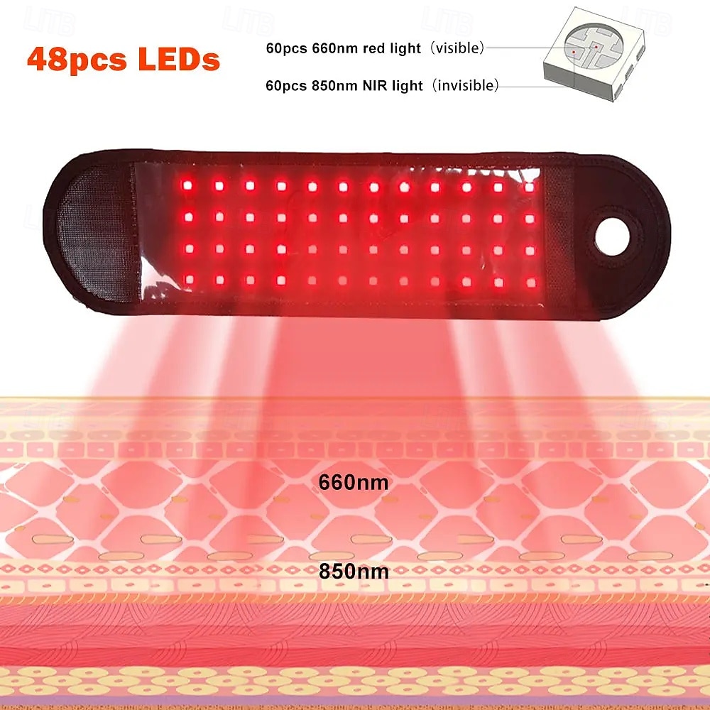 Dit draadloze infrarood foto-elektrische verwarmingsapparaat met polsbandje kan ongemak in handen, polsen, vingers en gewrichten verlichten. Het apparaat is voorzien van 48 led-lampjes voor een 2026 - $58.99 –P4