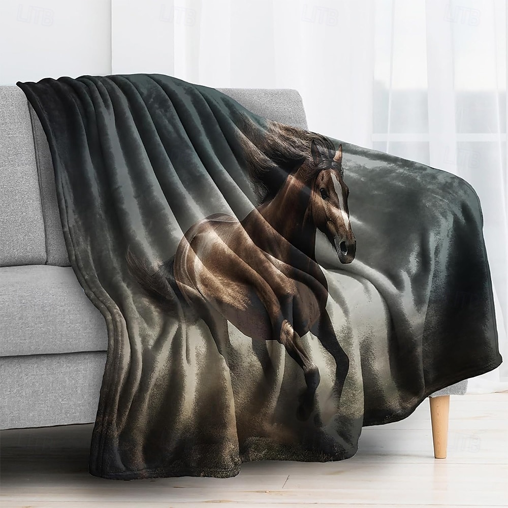 День независимости Одеяло Флисовые одеяла Плед для дивана Лошадь Подарок Классика 3D Диван Кровать Декоративное одеяло Теплое одеяло Домашний декор 2026 - ₩37958 –P3