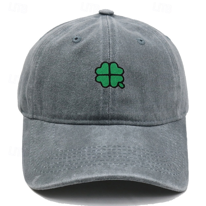 Unisex Cappellino da Baseball Blu chiaro Esercito verde Cotone Ricamato Protezione UV Clover Casual Quotidiano Casual Festa di San Patrizio Casuale Quotidiano San Patrizio Tinta unica Quadrifoglio del 2026 a $9.49 –P10
