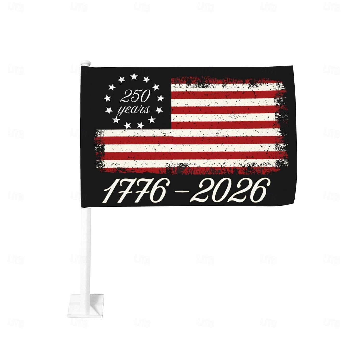 Paquet de 2 drapeaux du 250ème anniversaire des USA - Drapeau de fenêtre de voiture des États-Unis de 2026 ? $19.99 –P3