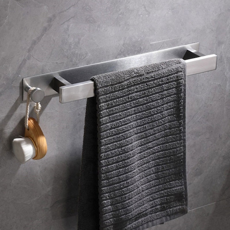Wieszak na ręczniki / Wieszak na szlafrok / Półka łazienkowa Nowy design / Samoprzylepne / Kreatywne Nowoczesny Stal nierdzewna / Stal niskowęglowa / Metal 1 szt. - Łazienka Pojedynczy / 1-wieszak na 2026 - $47.99 –P2