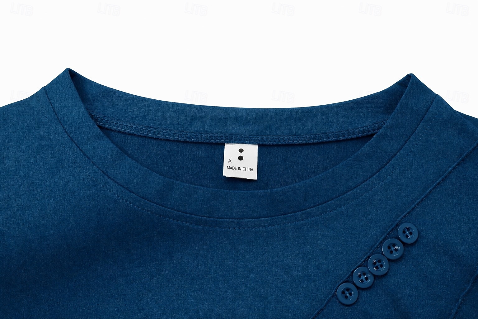 Dámské tričko dlouhý rukáv jednobarevné stylové volnočasové dlouhý rukáv kulatý výstřih běžné topy každodenní knoflíky černá žlutá červená modrá jaro před podzimem 2026 - $5.99 –P3