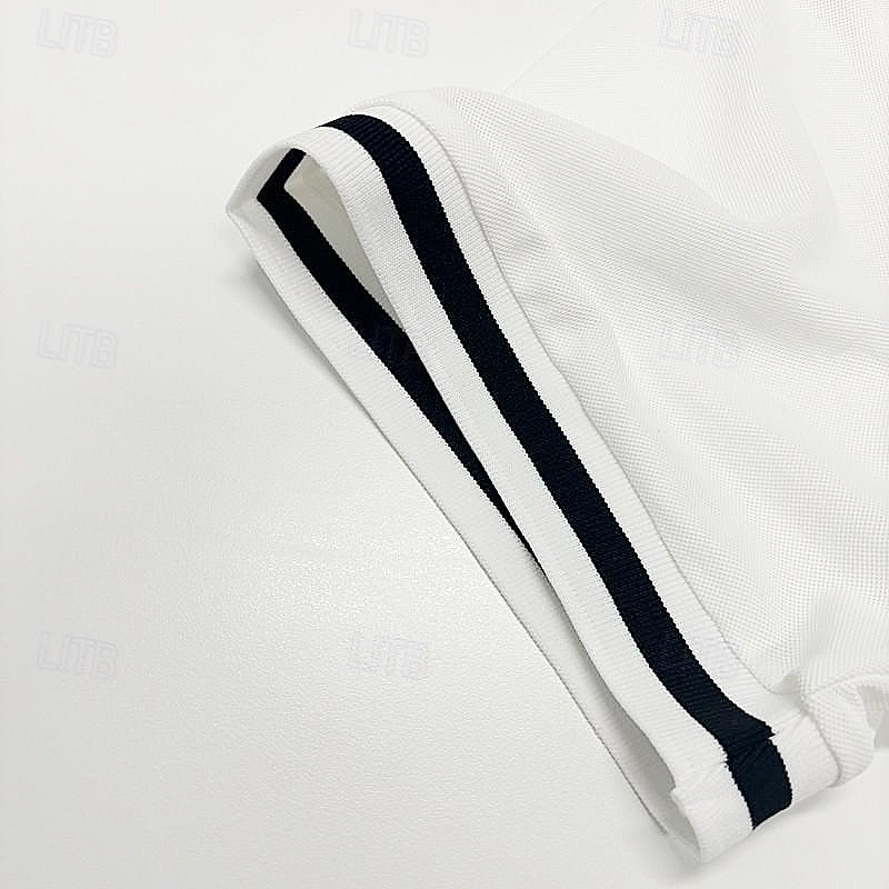Homme Chemises Polo Gaufre Polo Occasionnel Formel Col à bandes Manche Courte Mode Couleur Unie Texturé Bloc de Couleur Boutons Été Automne Printemps & Automne Coupe Slim Blanche Rouge Bordeaux bleu de 2026 ? $22.99 –P7