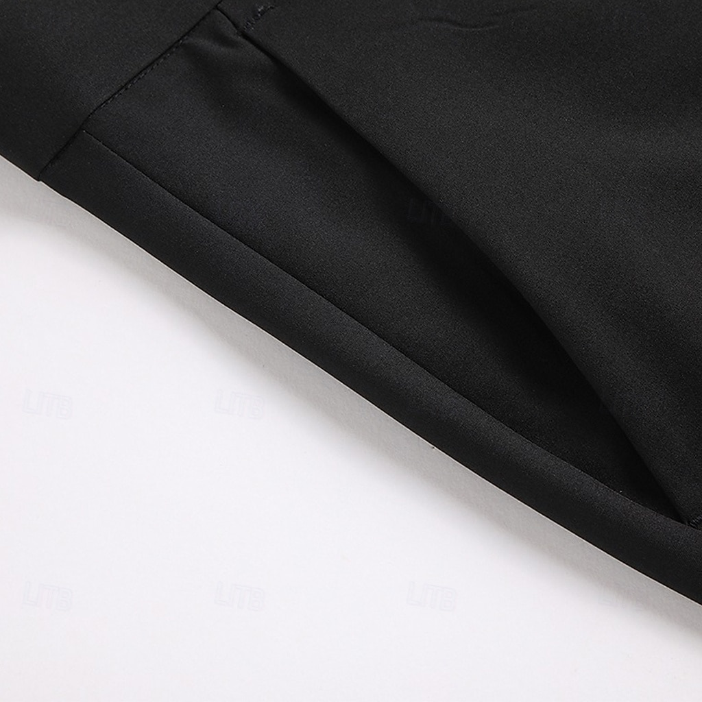 Voor heren Broek Pakken Zomerbroek Vrijetijdsbroek Zak Effen Lichtgewicht Ademend Volledige lengte Dagelijks Buiten liiketoiminta Modieus Streetwear blauw Zwart Rekbaar 2026 - $21.99 –P7