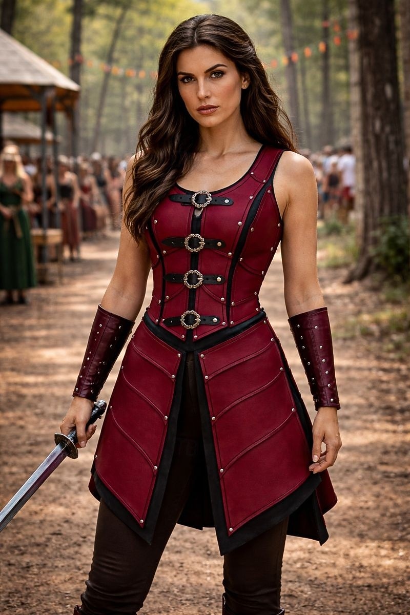 Středověké Renesanční Šaty Zbraně a výzbroj Kamizelka Válečník Shieldmaiden Barbar Maškarní kostým Dámské Viking Fantazie předvečer Všech svatých Karneval Výkon LARP Ren Faire Dospělé Šaty 2026 - $82.99 –P8