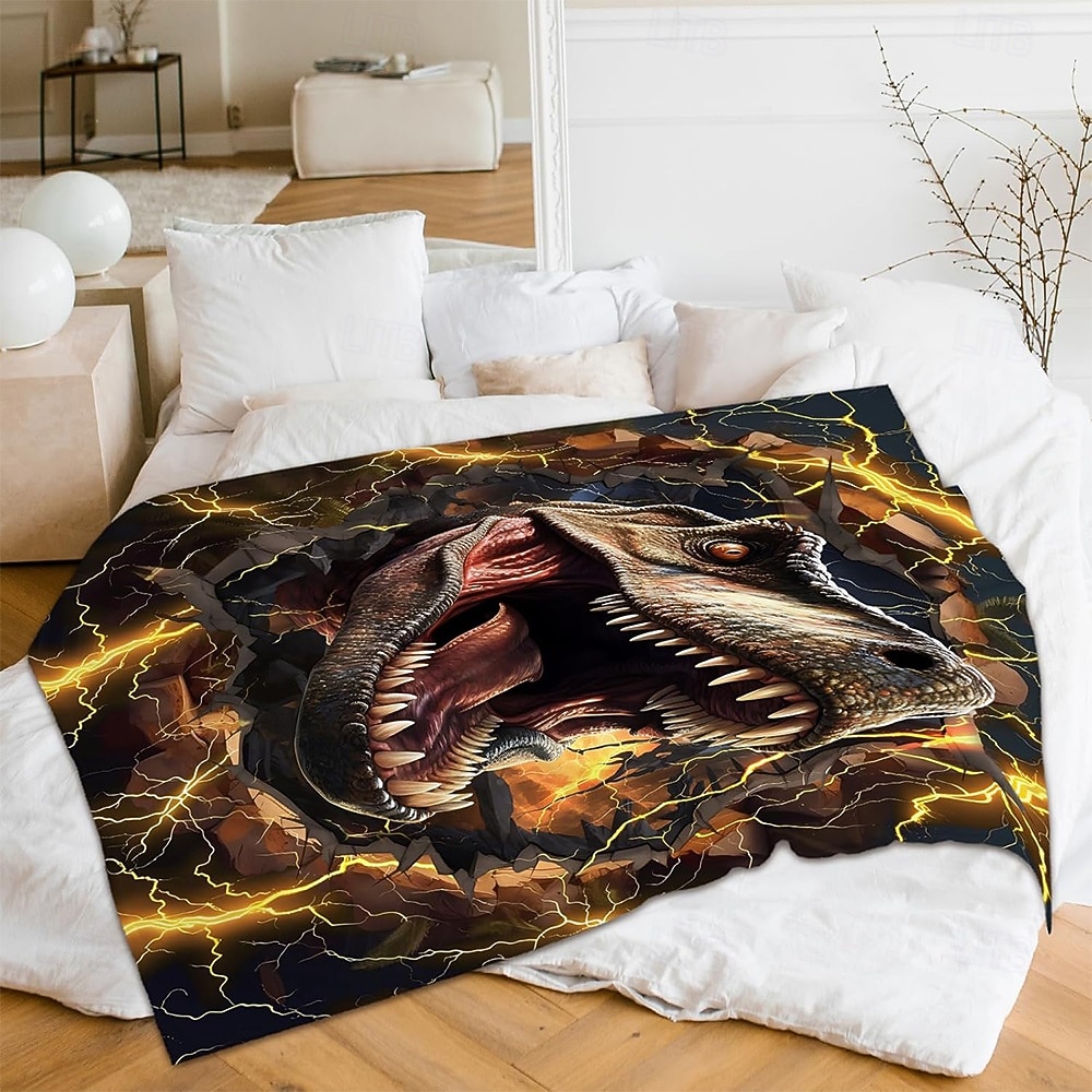 2026年 アメリカ独立記念日 毛布 フリースブランケット ソファ用スローブランケット 恐竜 ギフト クラシック 3D ソファー ベッドサイド 装飾ブランケット 暖かい毛布 ホームデコレーション  コレクション – $24.99 –P6