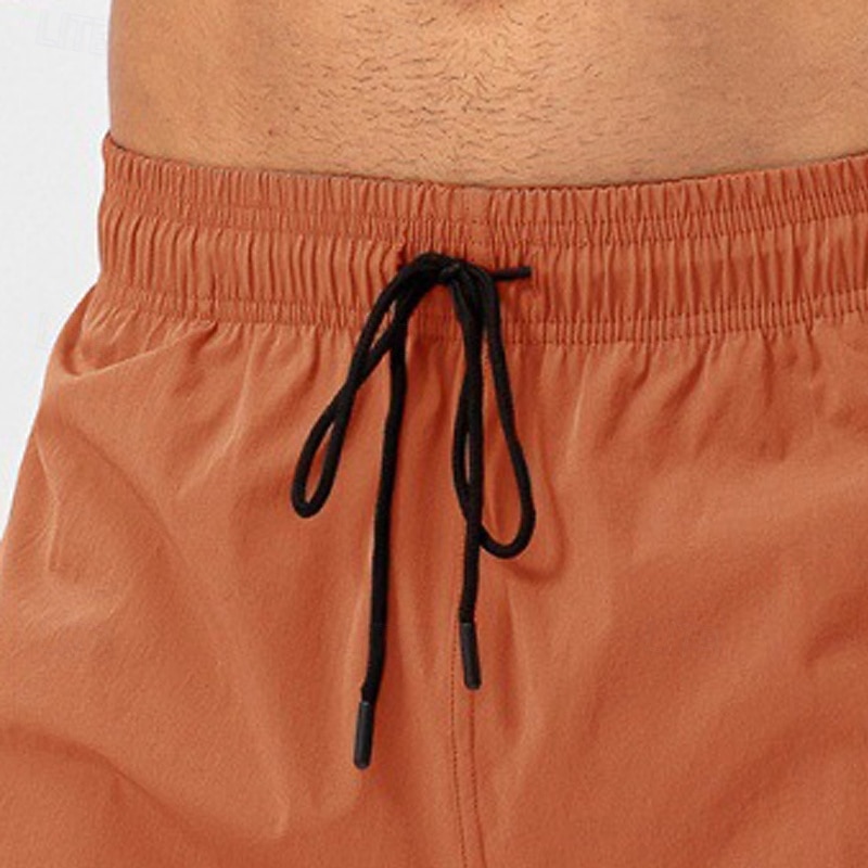 Homens Calção Justo de Natação Shorts de natação boxer Calção Bolsos Cintura elástica Côr Sólida Tecido Conforto Respirável Curto Casual Praia Natação Férias Moda Azul Preto Sem Elasticidade de 2026 por $17.99 –P7