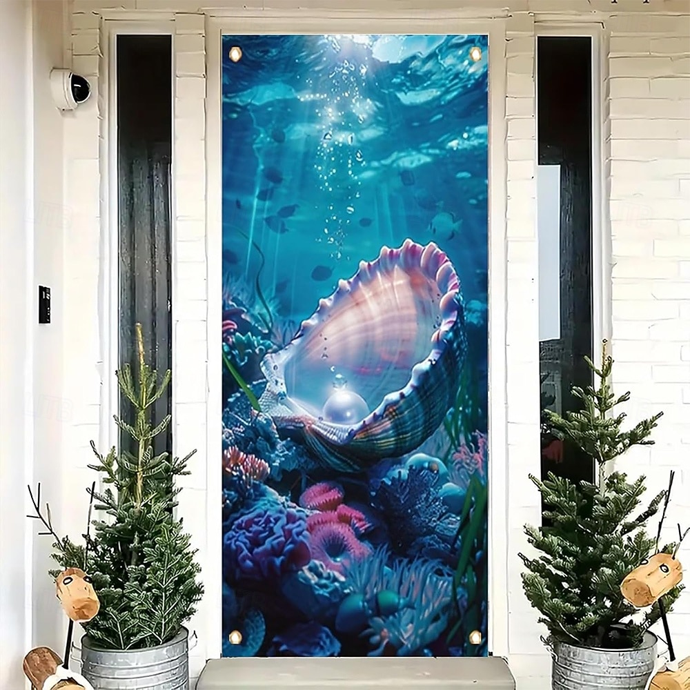 Underwater World Aquarium Door Banner Colorful Ocean Fish Coral Reef Wall Hanging Decoration Home Porch Decor 2026 - $17.99 –P6