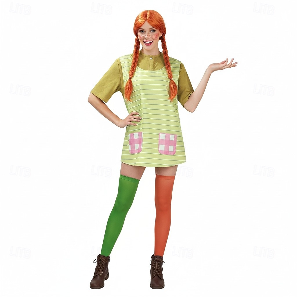 Carnaval 2026 Disfraz de lujo Chica pelirroja divertida Cosplay Adulto Mujer Víspera de Todos los Santos Carnaval Fiesta Disfrazarse 2026 - $44.99 –P10