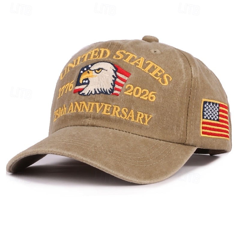 Gorra de Béisbol Águila Bandera estadounidense Retro Antiguo Herencia Patriótico 1776-2026 para Unisexo Adulto Impresión 3D  para Día de la Independencia 4 de julio Exterior Casual Diario Desfile 2026 - $20.99 –P8