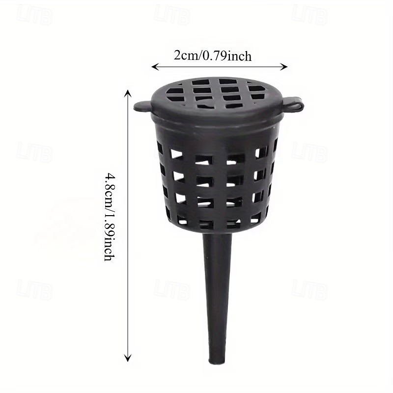 50 cestas de fertilizante de plástico resistentes para plantas con tapa de cúpula: liberación automática de nutrientes, drenaje de fondo abierto, macetas apilables para viveros de interior/exterior, 2026 - $15.99 –P10