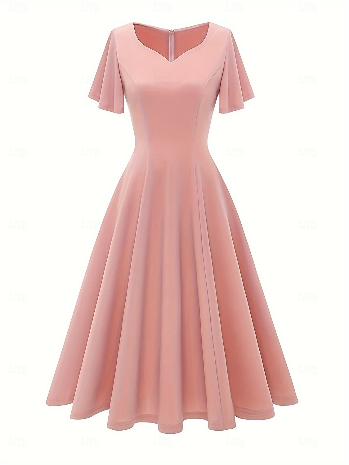 Elegant كلاسيكي 1950-tallet Middag A-linje kjole Swing kjole Flare kjole Korte ermer A-linje Kostyme Dame Karneval Valentinsdag Maskerade Feriereise Maskerade Utdrikningslag Voksne Kjole Vår sommer 2026 - $53.99 –P17