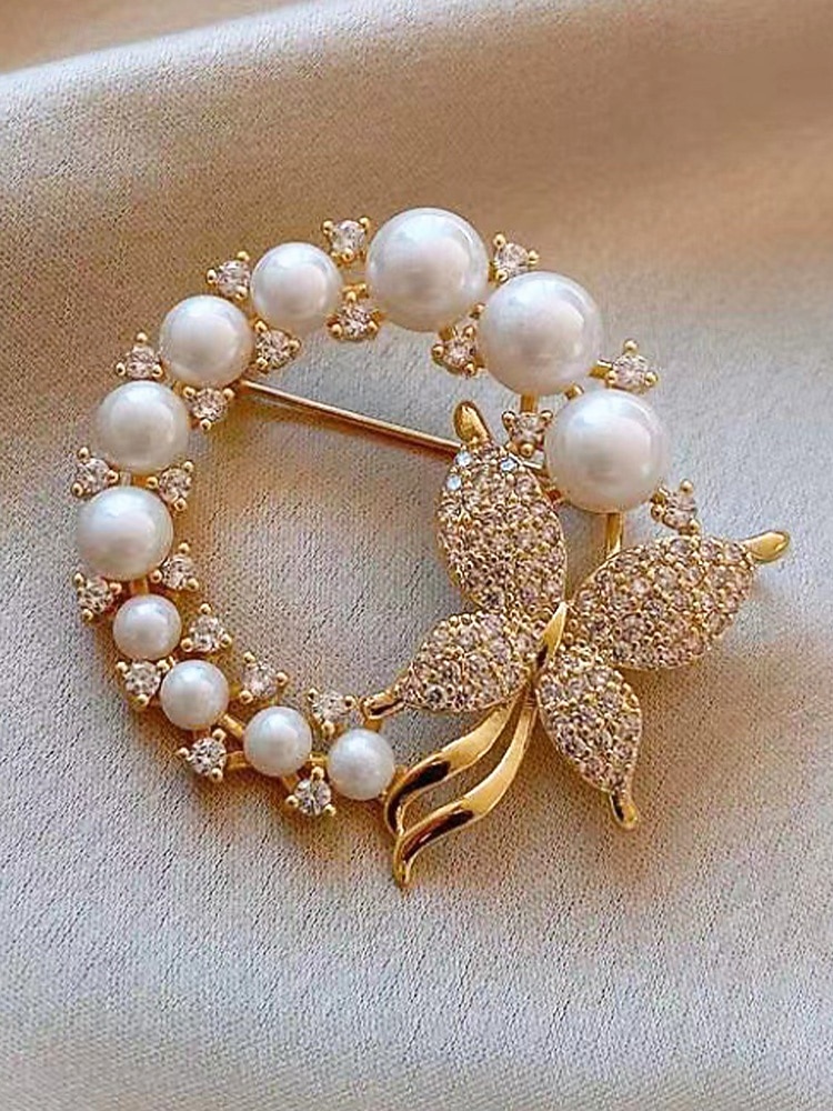 Женская брошь в форме сердца из сплава с искусственным жемчугом, доступно несколько вариантов дизайна, идеально подходит для Дня святого Валентина, свадеб и повседневной носки. 2026 - $7.99 –P12