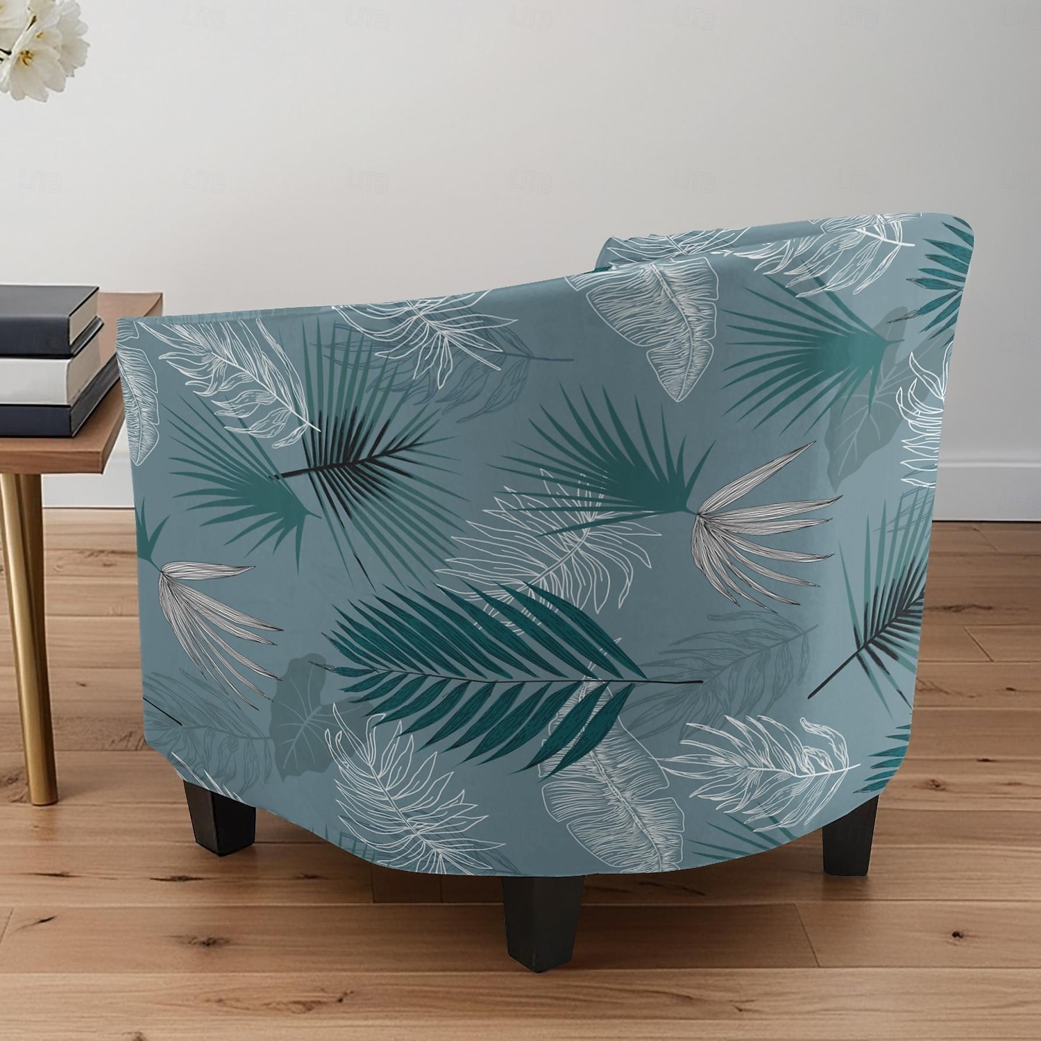 1 Pc Club Chair Cover Striped Plant and Geometric Printed Polyester Slipcover for Single Seat Chair Living Room Bedroom Home Office 2026 - $30.99 –P6