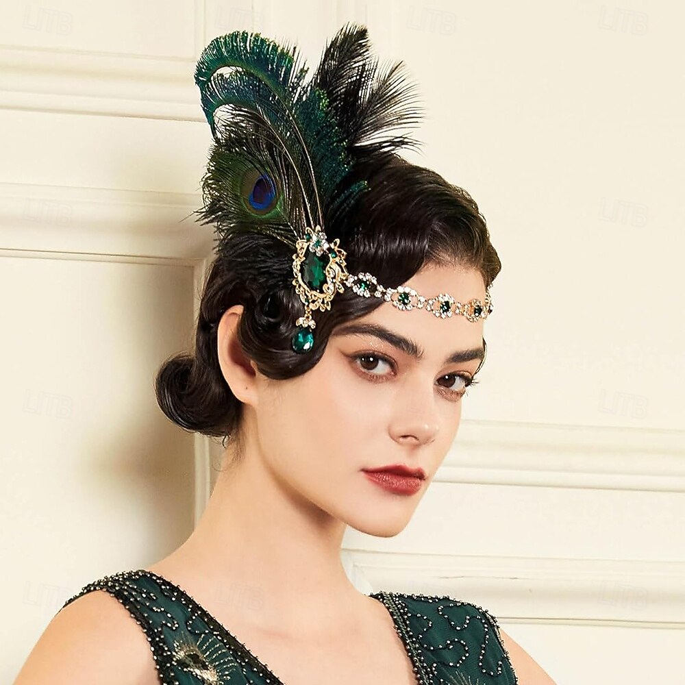 Anni 1920 Fascia Flapper Il grande Gatsby Senza colletto Costume Per donna Carnevale Mascherata Feste Mascherata Adulti 1 Paio di orecchini 1 Bracciale Guanti Tutte le stagioni del 2026 a $46.99 –P4
