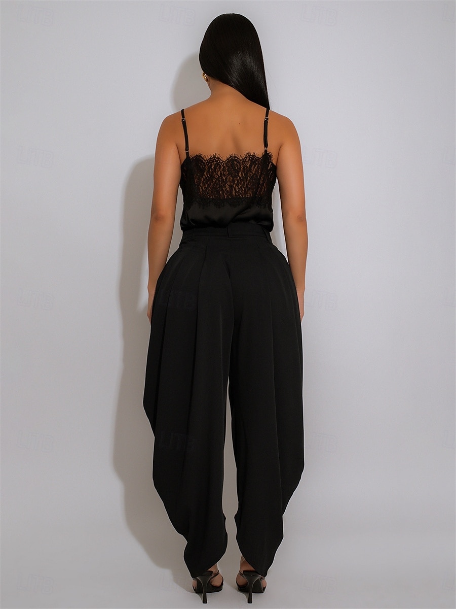Mujer Fresco Chinos Elegante Vintage Moda Hasta el Tobillo Alta cintura Plano Bolsillo Cintura elástica Confortable Rígido Diario Hogar Exterior Naranja rojo Gris Rosáceo Negro Blanco Verano Primavera 2026 - $44.99 –P4