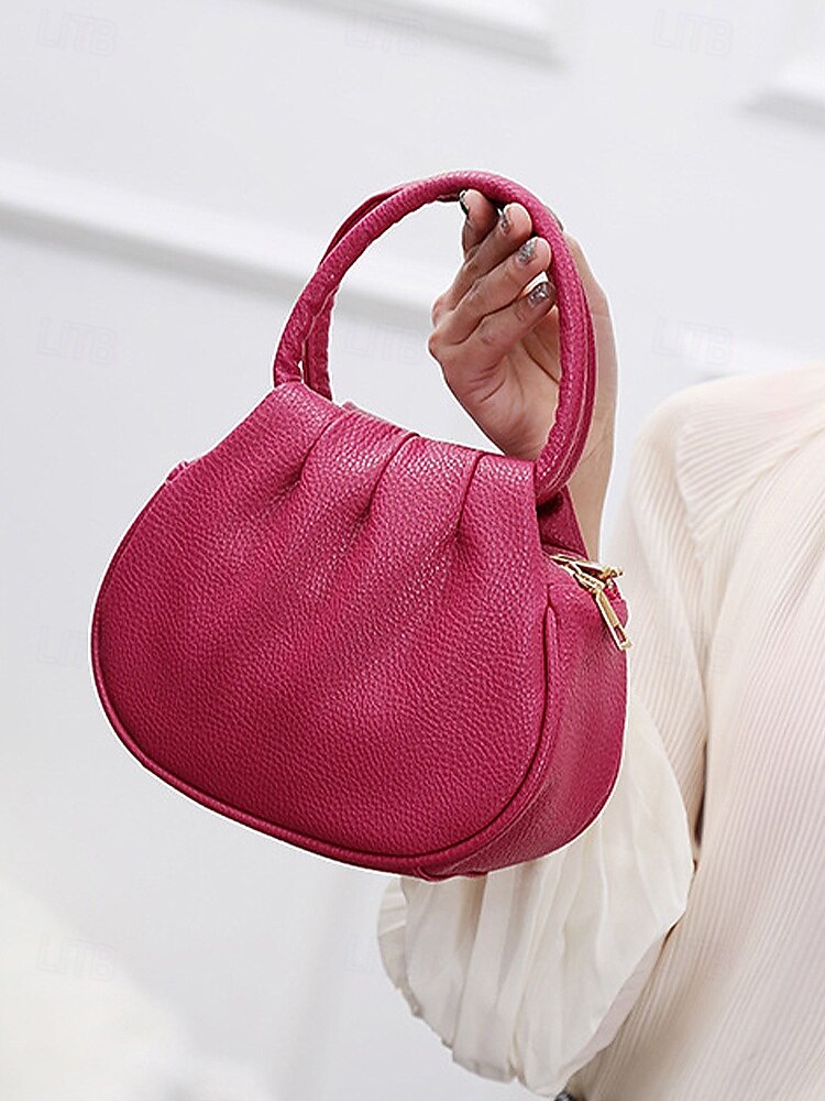 borsa da donna in similpelle – vari colori, elegante manico rotondo, resistente e spaziosa – perfetta per outfit casual di tutti i giorni e da sera del 2026 a $11.99 –P2