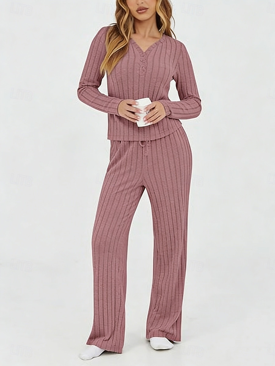 Mujer Conjuntos de dos piezas Conjuntos de pantalones Bolero Manga Larga Escote en Pico Color sólido Elegante Moda Ropa de calle Casual Diario Exterior Negro Vino Morado Primavera Ajuste regular 2026 - $31.99 –P14