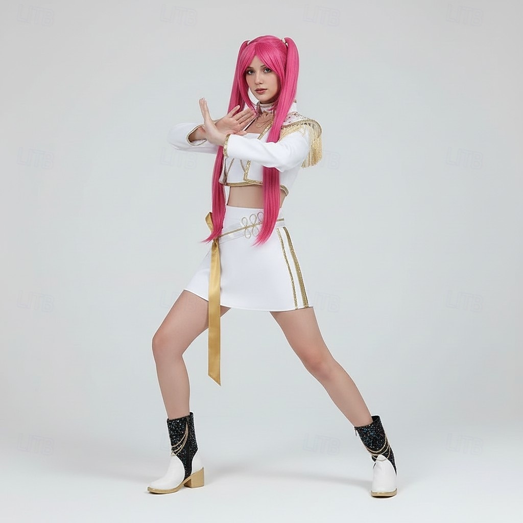 Kpop geïnspireerd Koreaans idool geïnspireerd Popster Outfits Kostuum Feestkleding Virtueel Idool for Dames Volwassenen Halloween Carnaval Prestatie Strip Con Anime Expo 2026 - $106.99 –P3