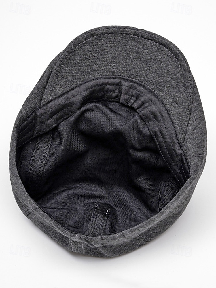 Boina masculina casual em poliéster com design simples e elegante, disponível em várias cores, perfeita para o uso diário. de 2026 por $11.99 –P10