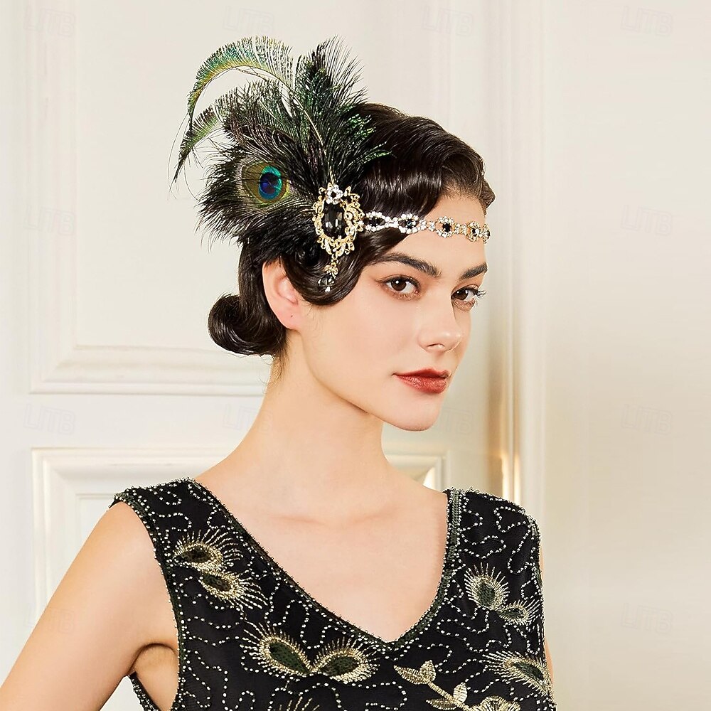Anni 1920 Fascia Flapper Il grande Gatsby Senza colletto Costume Per donna Carnevale Mascherata Feste Mascherata Adulti 1 Paio di orecchini 1 Bracciale Guanti Tutte le stagioni del 2026 a $46.99 –P2