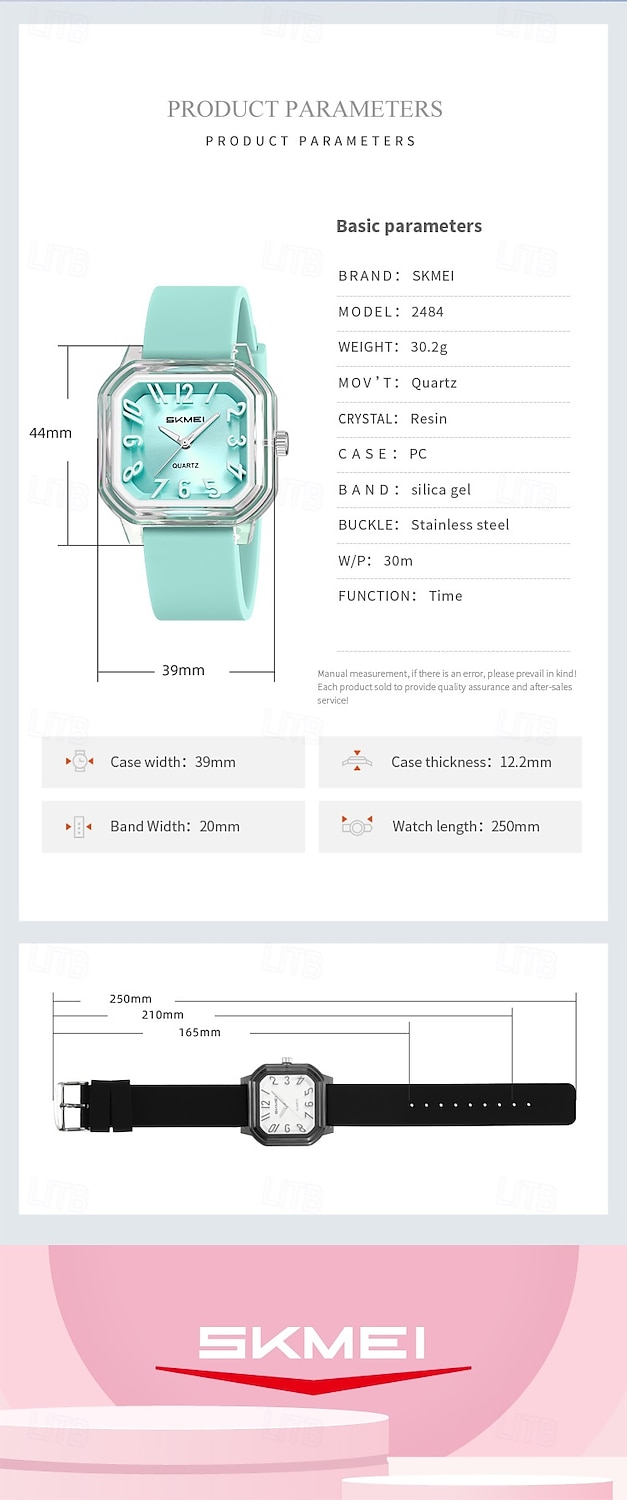 Подарок на День Матери SKMEI Мужские кварцевые часы Креативные минималистские модные повседневные светящиеся водонепроницаемые часы с мировым временем Силиконовые гелевые часы 2026 - $26.99 –P17