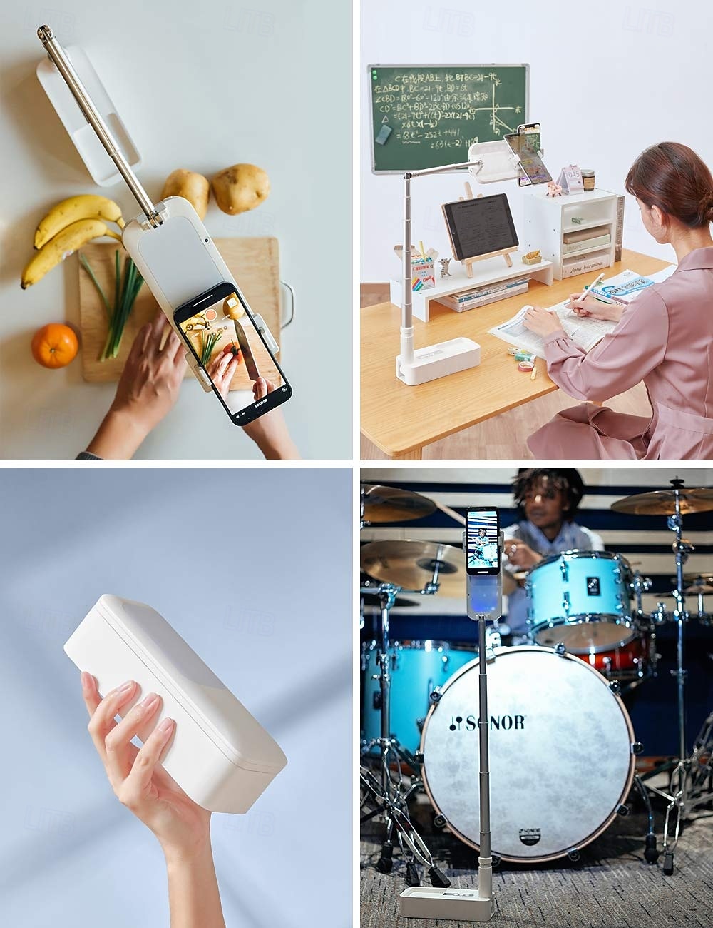 2 Paquet Support de Téléphone Portable avec Lumière LED Dimmable pour Streaming en Direct Maquillage YouTube TikTok Lumière Anneau LED Dimmable pour iPhone  Téléphone Android de 2026 ? $84.99 –P2