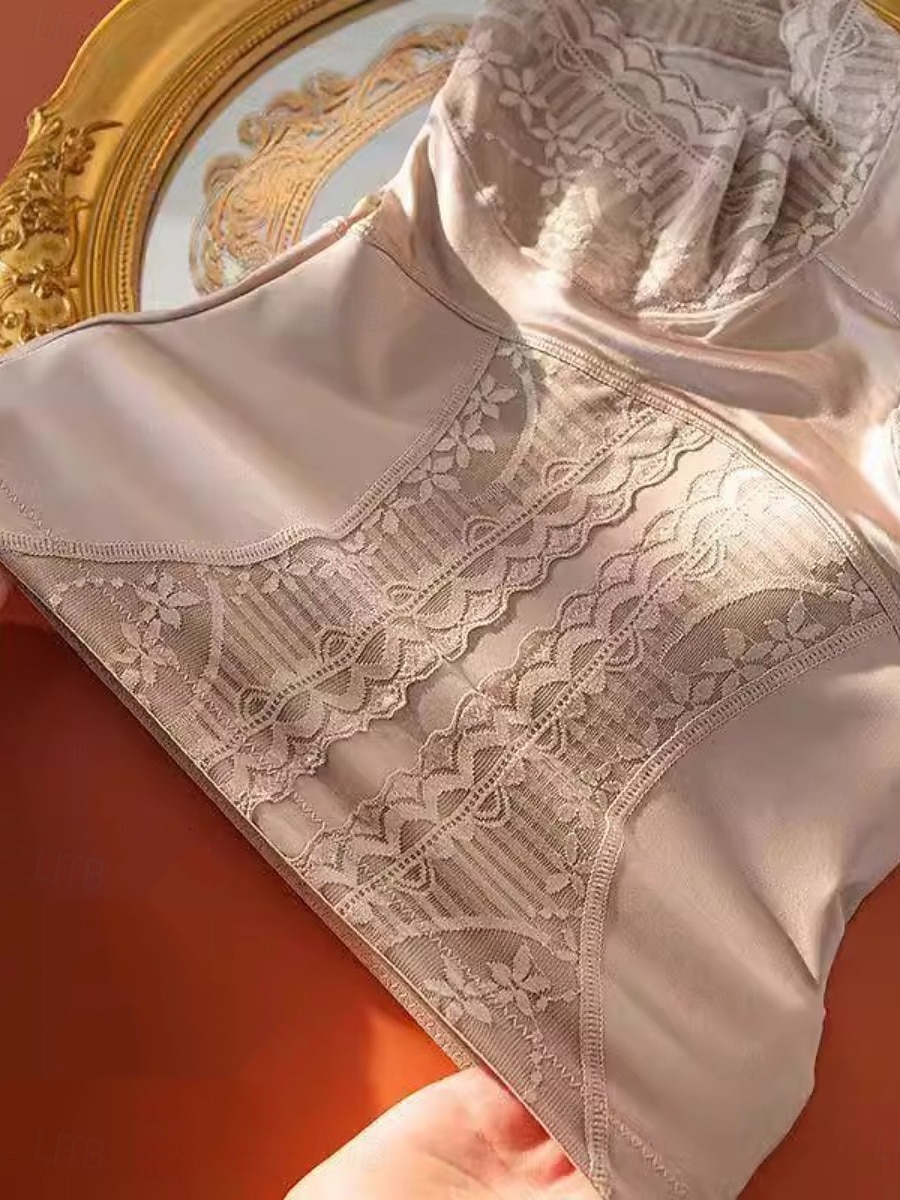 Damskie Gorset profilujący Moda Słodkie Czyste kolory Koronka Krótkie spodnie Urlop Ulica Randka Czarny Beżowy Lato Wiosna Opinający / a 2026 - $14.99 –P5