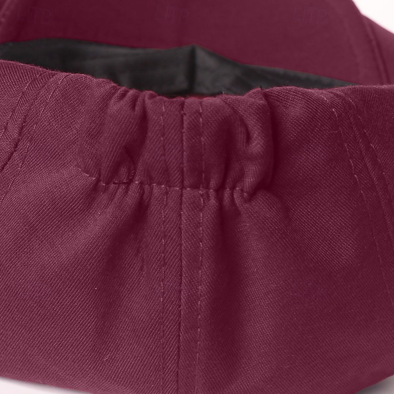 Férfi Vadászsapka Vörösbor Fekete Poliészter Butik 1920-as évek divatja Szabadtéri Egyszínű / Sima szín Kényelmes 2026 - $12.49 –P9