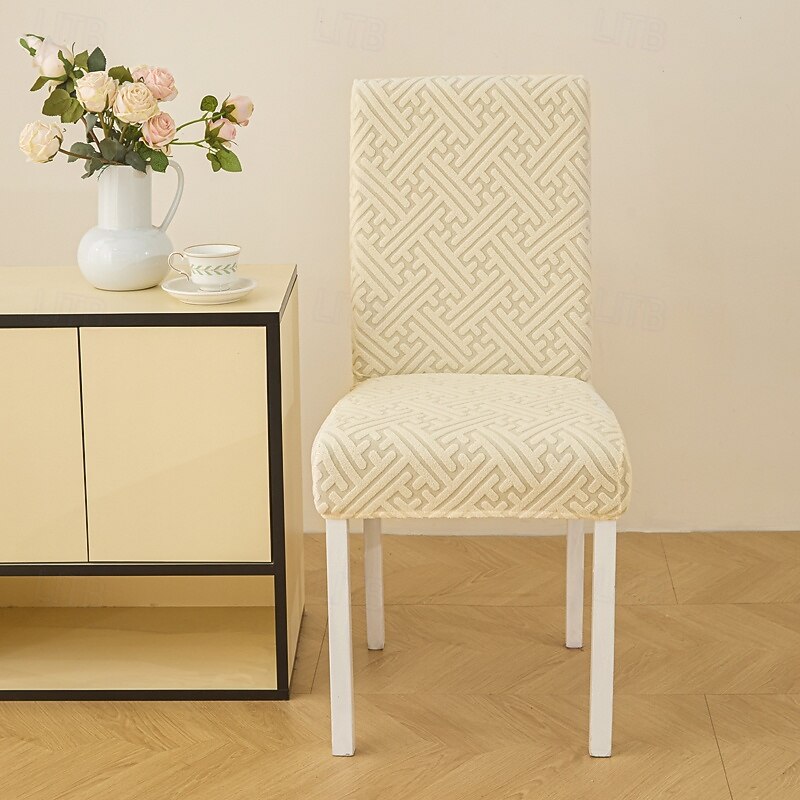 Matstolsöverdrag för hemmet polarfleece tyg stretchöverdrag sitsskydd stolsöverdrag mjukt halkfritt matstolsfodral 2026 - $17.99 –P4