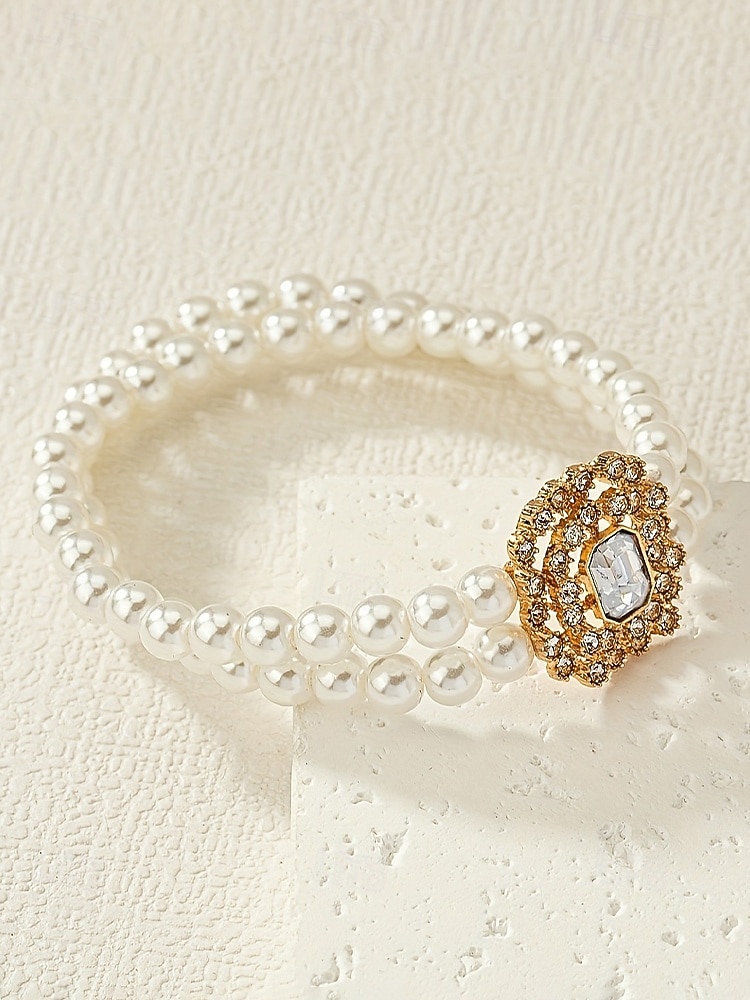 Női műgyöngyös bokalánc kristály díszítéssel, elegáns, többszínű gyöngyös dizájn, állítható bokaékszer tengerparti esküvőkre, nyári partikra, menyasszonyi és nyaralós viseletre 2026 - $9.99 –P5