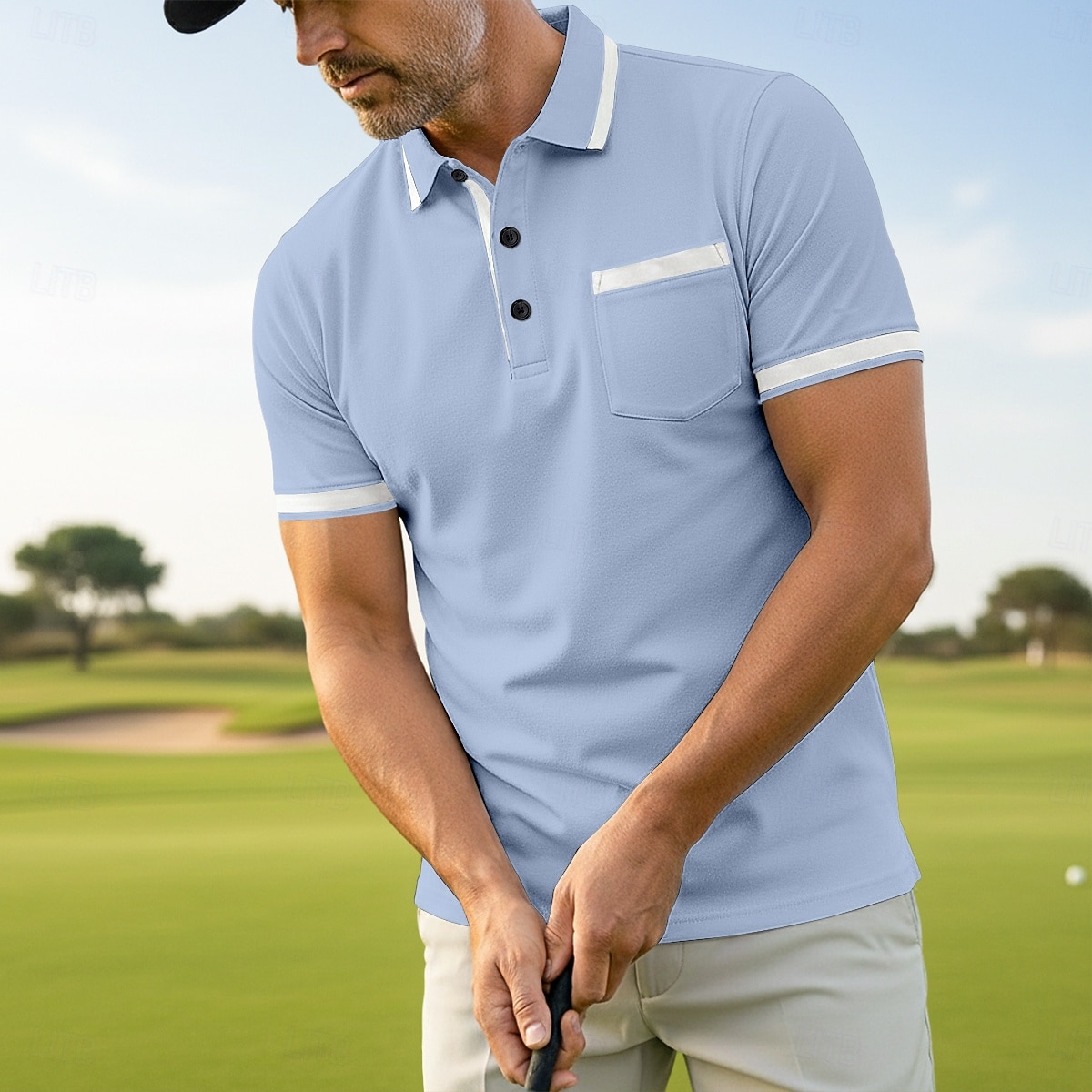 Homme Chemises Polo Gaufre Polo Occasionnel Formel Col à bandes Manche Courte Mode Couleur Unie Texturé Bloc de Couleur Boutons Été Automne Printemps & Automne Coupe Slim Blanche Rouge Bordeaux bleu de 2026 ? $22.99 –P9