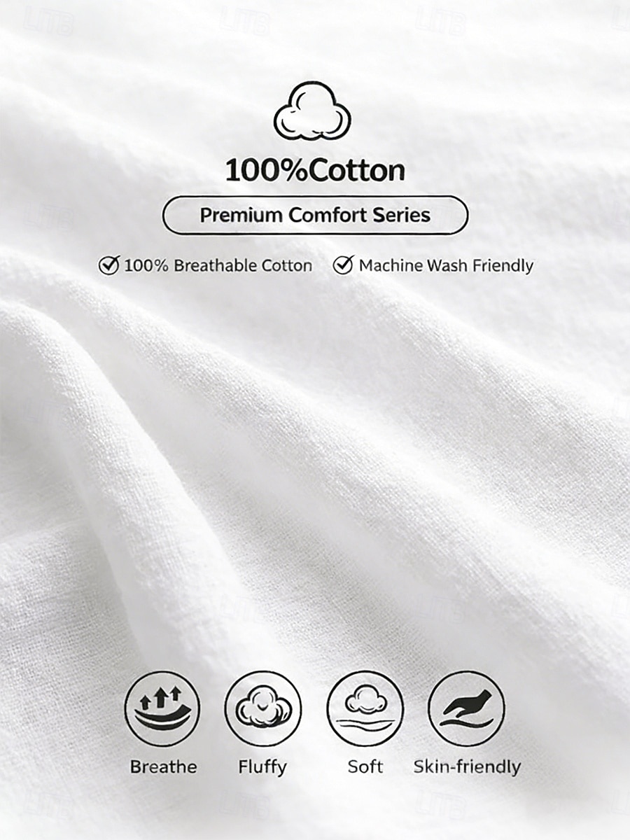 Women's Shirt Blouse 100% Cotton Buttons Plain Basic Modern Shirt Collar Daily White Pink Navy Blue Light Blue Summer 2026 - $27.99 –P2