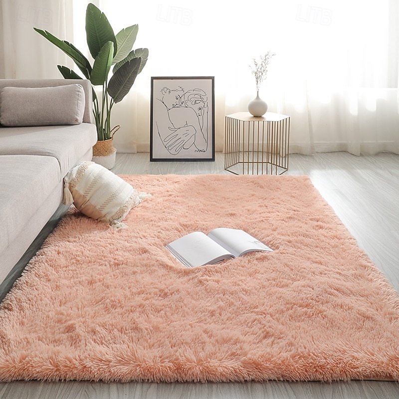 tappeto per camera da letto in stile nordico, tappeto morbido e decorativo per soggiorno, tavolino da caffè, comodino e arredamento per cameretta delle ragazze del 2026 a $24.99 –P15