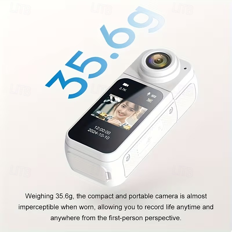 Câmera de polegar ultra HD 2.7K com tela IPS de 1,47 polegadas, gravação em loop, mini câmera de vlog portátil com suporte magnético, ideal para esportes, viagens, momentos em família e aventuras. de 2026 por $69.99 –P5